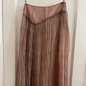 Lilith Silk Chiffon Skirt Maxi / Midi